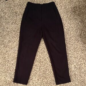 Zara Black High-Waist Trousers